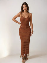Women’s Cutout Sling Maxi Dress