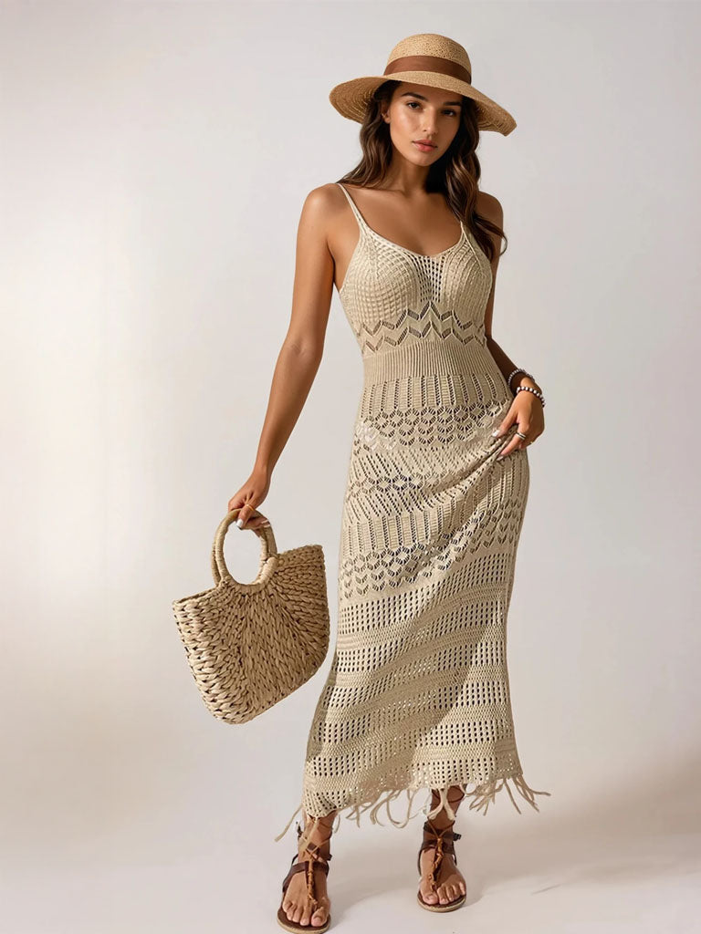 Women’s Cutout Sling Maxi Dress